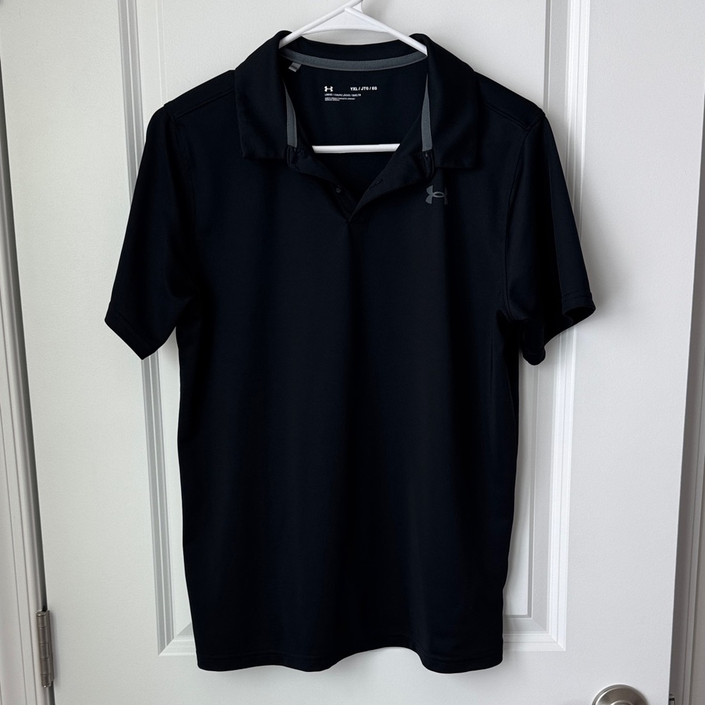 Under Armour Youth XL Black Polo